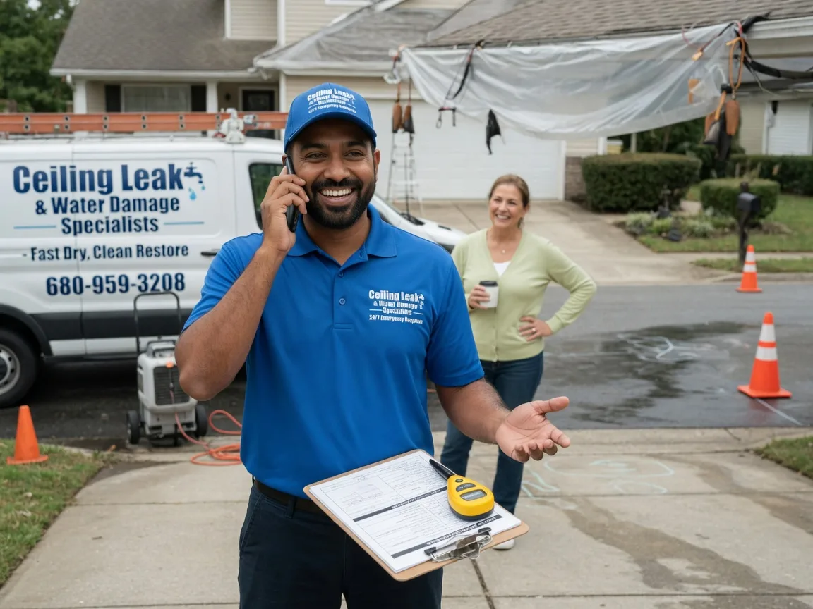 Ceiling Leak Cleanup Inwood, IA FAQs